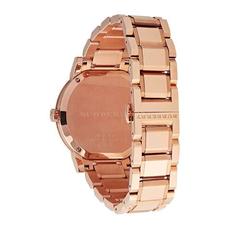 burberry men's signature plaid dial watch|BURBERRY Men's BU9004 Large Check Rose Goldtone .